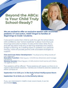 An event flyer for "Beyond the ABCs"