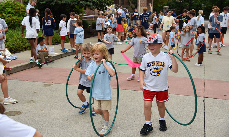 Doherty-Pep-Rally Students get ready to hula hoop