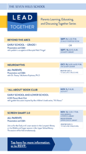 LEAD Together flyer with event programming