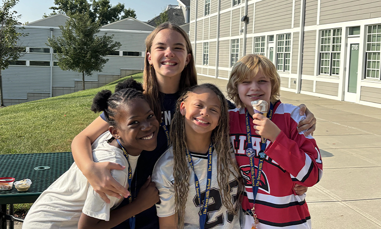 Middle-Schoolers-Celebrate-Jersey-Day Middle Schoolers wear jerseys to show their team spirit.