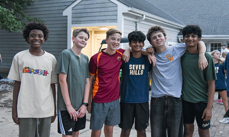V2-Middle-School-Boys-Homecoming Middle Schoolers pose for a photo at Homecoming.